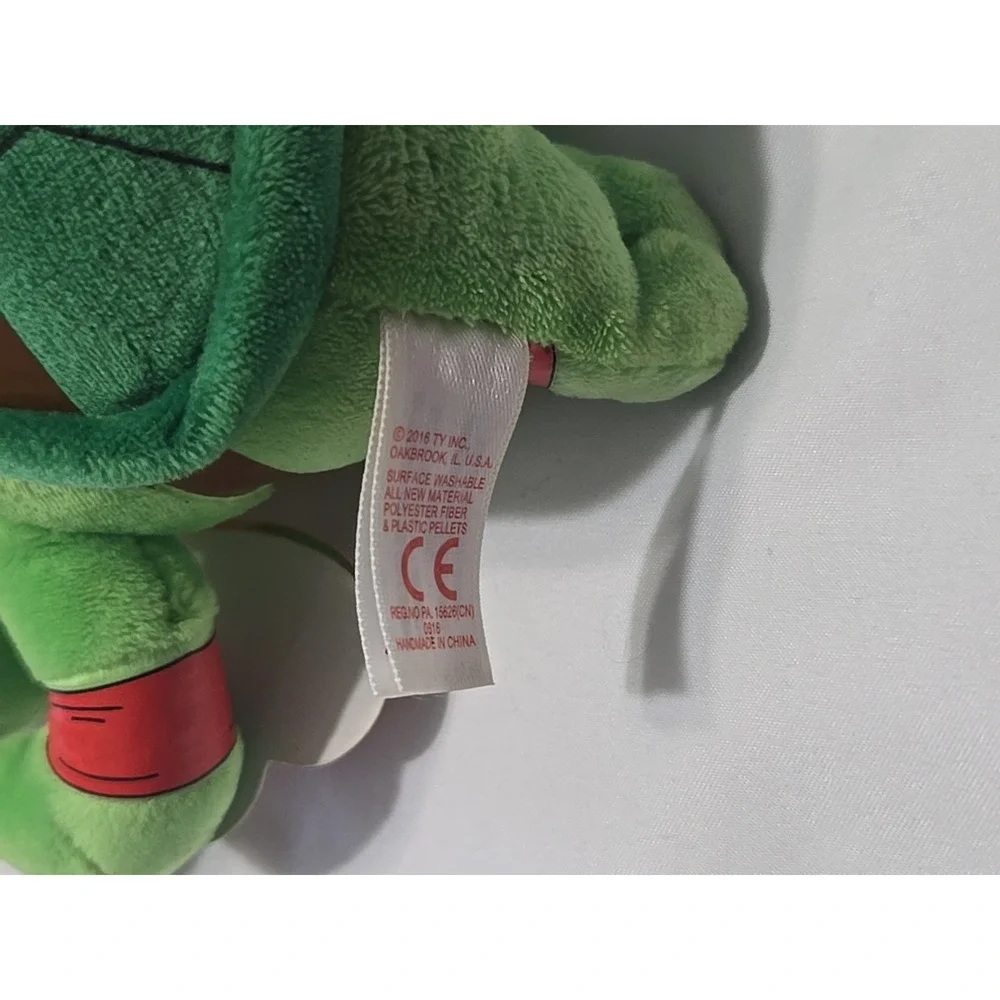 Ty Beanie Babies 2018 Teenage Mutant Ninja Turtles Raphael Michelangelo 6 Inch